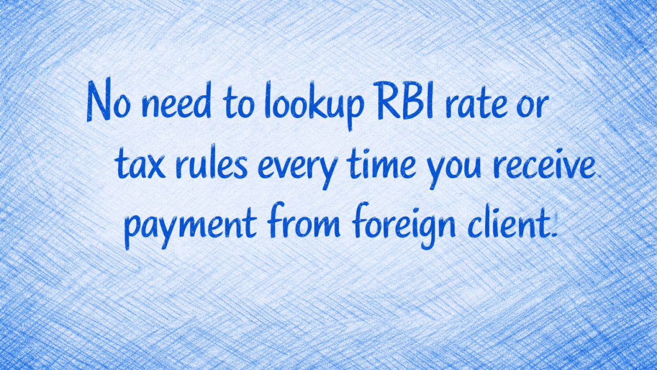 What rate of exchange to take for foreign receipts as a Remote Worker/Freelancer