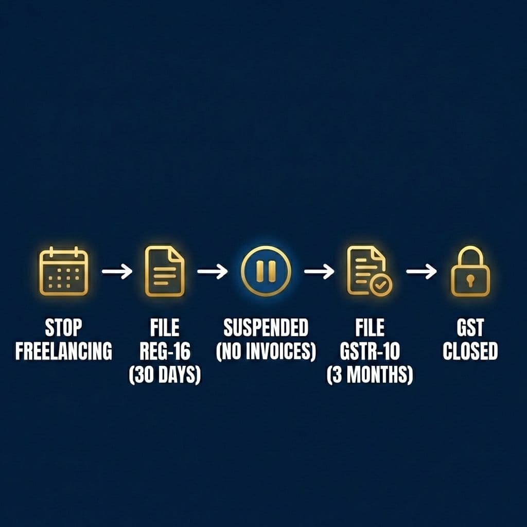 How to close a GST registration after you quit freelancing